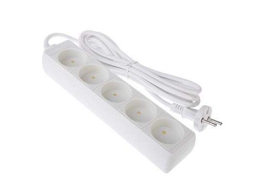 Удлинитель 5 гнезд 2500Вт 3м FORZA                    ХХ - фото в Миди Лтд Изображение товара Удлинитель 5 гнезд 2500Вт 3м FORZA                    ХХ в Миди Лтд