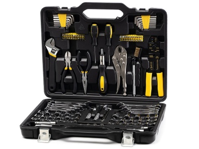 Изображение товара Набор ручного инструмента в пластиковом кейсе 123пр Kolner KTS123 в Миди Лтд