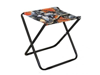 Изображение товара Стул складной походный NIKA 350x300x370 с камнями и кленовыми листьями в Миди Лтд