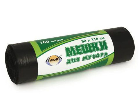 Мешки для мусора 160л Aviora, 10шт - фото в Миди Лтд Изображение товара Мешки для мусора 160л Aviora, 10шт в Миди Лтд