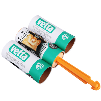 Ролик для чистки одежды  10 листов 2 сменных блока VETTA (12шт/уп) - фото в Миди Лтд Изображение товара Ролик для чистки одежды  10 листов 2 сменных блока VETTA (12шт/уп) в Миди Лтд