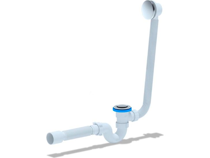 Изображение товара Сифон для ванны Ани с выпуском и переливом регулир. 1 1/2" (35шт/уп) в Миди Лтд