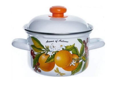 Кастрюля эмаль белая 3,0л Фруктовая фантазия С-3912АП2/4 (4шт/уп) Х  - фото в Миди Лтд Изображение товара Кастрюля эмаль белая 3,0л Фруктовая фантазия С-3912АП2/4 (4шт/уп) Х  в Миди Лтд