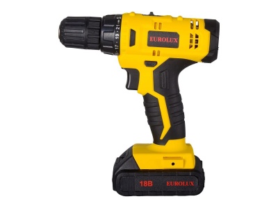 Дрель-шуруповерт аккумуляторная ДА-18/2Li Eurolux Х - фото в Миди Лтд Изображение товара Дрель-шуруповерт аккумуляторная ДА-18/2Li Eurolux Х в Миди Лтд