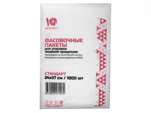 Пакет фасовочный пласт 24*37см 8мкр Евроблок стандарт (1000шт/уп) - фото в Миди Лтд Изображение товара Пакет фасовочный пласт 24*37см 8мкр Евроблок стандарт (1000шт/уп) в Миди Лтд