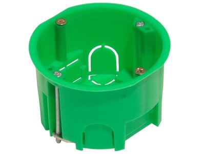 Подрозетник 68*45 для полых стен металл лапки - фото в Миди Лтд Изображение товара Подрозетник 68*45 для полых стен металл лапки в Миди Лтд