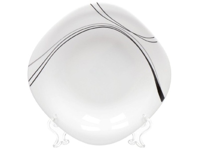 Тарелка суповая стеклокерамика квадратная 23см Daniks Токио (6шт/уп) - фото в Миди Лтд Изображение товара Тарелка суповая стеклокерамика квадратная 23см Daniks Токио (6шт/уп) в Миди Лтд