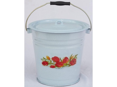 Ведро эмаль белый гранит 12л Ласковый май С-1224/4Рб (4шт/уп) - фото в Миди Лтд Изображение товара Ведро эмаль белый гранит 12л Ласковый май С-1224/4Рб (4шт/уп) в Миди Лтд