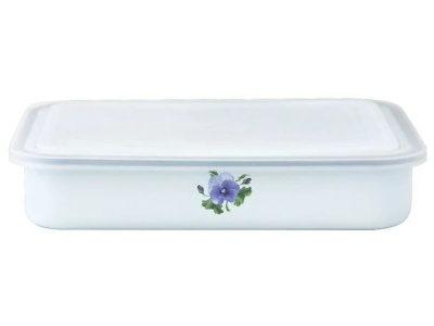 Лоток эмаль белая 2,5л Анютины глазки С-2511Кп/4 (8шт/уп) - фото в Миди Лтд Изображение товара Лоток эмаль белая 2,5л Анютины глазки С-2511Кп/4 (8шт/уп) в Миди Лтд