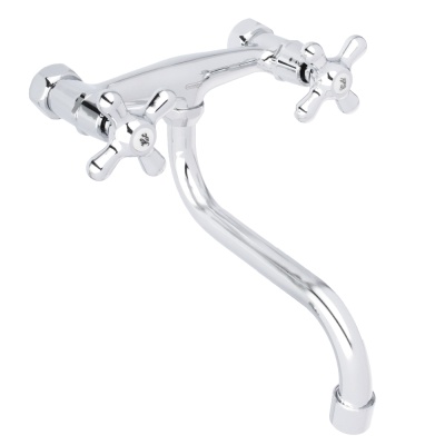 Смеситель для кухни СоюзКран пристенный керам. Кран-букса1/2 шпилька цинк хром - фото в Миди Лтд Изображение товара Смеситель для кухни СоюзКран пристенный керам. Кран-букса1/2 шпилька цинк хром в Миди Лтд