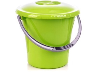 Ведро ЛИБЕРТИ с крышкой салатовое 10л (12шт/уп) - фото в Миди Лтд Изображение товара Ведро ЛИБЕРТИ с крышкой салатовое 10л (12шт/уп) в Миди Лтд