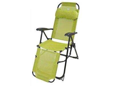 Изображение товара Кресло-шезлонг с подножкой NIKA 820x590x1160 лимонное в Миди Лтд