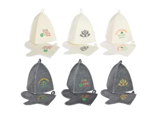 Изображение товара Набор банный 2 предмета  цвет Белый      ХХ в Миди Лтд