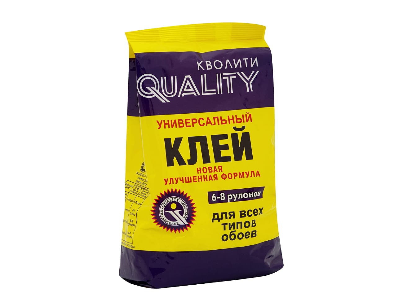 Изображение товара Клей обойный универсальный "Quality" 150гр в мягкой пачке (30шт/уп) в Миди Лтд