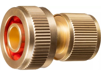 Изображение товара Соединитель GRINDA PROLine BC-34A  для шланга быстросъемный c автостопом из латуни 3/4" в Миди Лтд