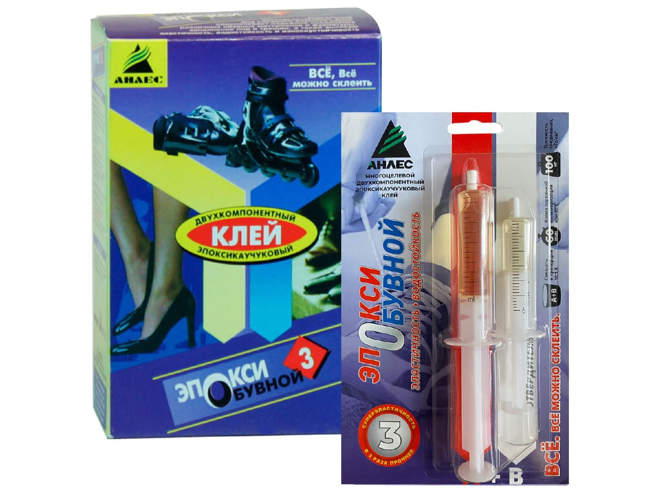 Изображение товара Клей ЭпоксиОбувной АНЛЕС  12мл  (40шт/уп) Х в Миди Лтд