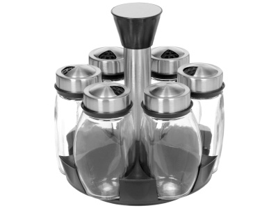 Изображение товара Набор для специй нерж сталь 7шт на подставке серебристый Y3-963 (18шт/уп) в Миди Лтд