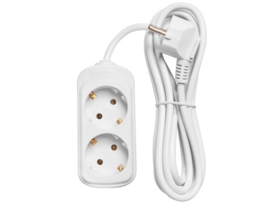 Удлинитель 2 гнезда с/з 5м (30шт/кор) - фото в Миди Лтд Изображение товара Удлинитель 2 гнезда с/з 5м (30шт/кор) в Миди Лтд