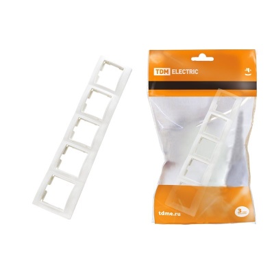 Рамка 5-ая Таймыр горизонтальная белая TDM - фото в Миди Лтд Изображение товара Рамка 5-ая Таймыр горизонтальная белая TDM в Миди Лтд