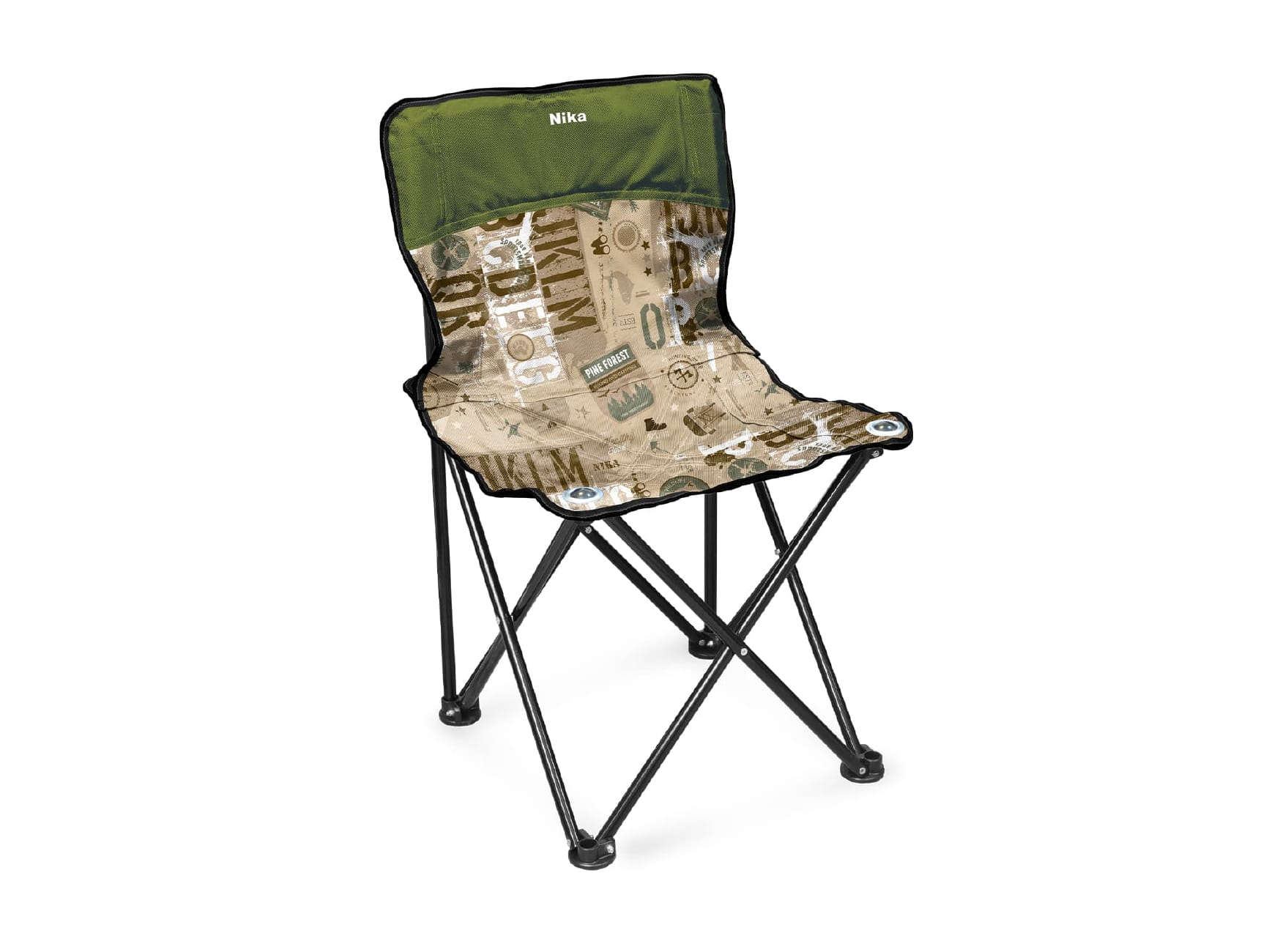 Изображение товара Стул складной походный со спинкой Премиум 3 NIKA 460x460x770 сафари-хаки в Миди Лтд