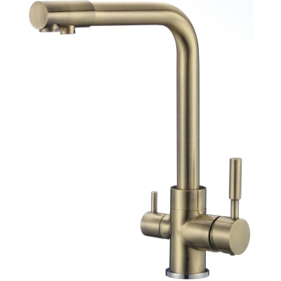Изображение товара Смеситель для кухни высокий излив ПОД ФИЛЬТР 35мм бронза ХХХ в Миди Лтд