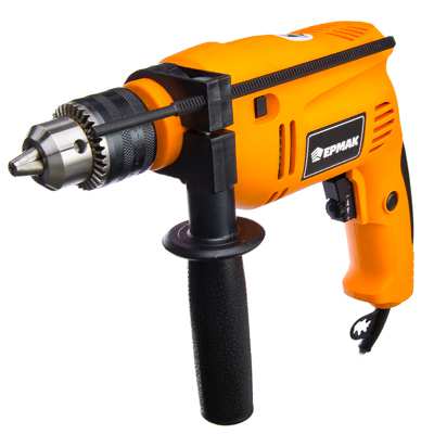 Дрель ударная Ермак ДУ-500Вт, 13мм, 0-2900 об/мин, регулировка скорости, реверс - фото в Миди Лтд Изображение товара Дрель ударная Ермак ДУ-500Вт, 13мм, 0-2900 об/мин, регулировка скорости, реверс в Миди Лтд