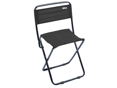 Изображение товара Стул складной походный со спинкой NIKA 385x370x650 черный в Миди Лтд