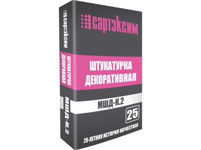 Изображение товара Штукатурка декоративная САРТЭКСИМ Шуба МШД К 2,0мм 25кг  (48шт/пал) в Миди Лтд