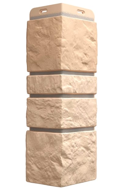 Угол фасадный внешний  DOCKE Burg 148*148*445мм Пшеничный (10шт/кор) - фото в Миди Лтд Изображение товара Угол фасадный внешний  DOCKE Burg 148*148*445мм Пшеничный (10шт/кор) в Миди Лтд