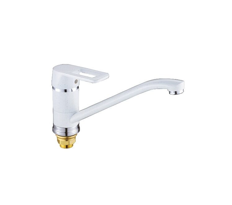 Изображение товара Смеситель для кухни длинный излив 40мм гайка белый S4418-7 ХХХ в Миди Лтд