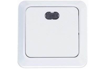 Выключатель 1кл с подсв бел Олимп ОП 10А 220В (3/10/200) - фото в Миди Лтд Изображение товара Выключатель 1кл с подсв бел Олимп ОП 10А 220В (3/10/200) в Миди Лтд