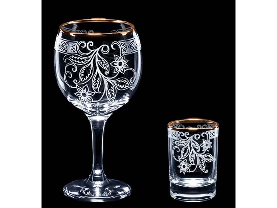 Подарочный набор Акация 12пр (фужер 6шт+стопка 6шт) (3шт/уп) 1613-Г32 Х - фото в Миди Лтд Изображение товара Подарочный набор Акация 12пр (фужер 6шт+стопка 6шт) (3шт/уп) 1613-Г32 Х в Миди Лтд