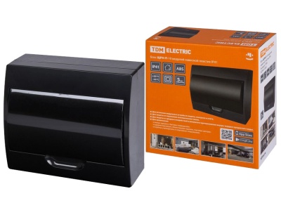 Бокс ЩРН-П-8 модулей навесной пластик IP41 TDM - фото в Миди Лтд Изображение товара Бокс ЩРН-П-8 модулей навесной пластик IP41 TDM в Миди Лтд