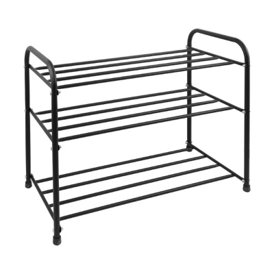 Изображение товара Подставка для обуви 3 полки 65см черный в Миди Лтд