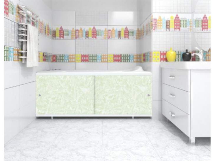 Экран под ванну 1,48м Кварт зеленый иней (6шт/уп) - фото в Миди Лтд Изображение товара Экран под ванну 1,48м Кварт зеленый иней (6шт/уп) в Миди Лтд