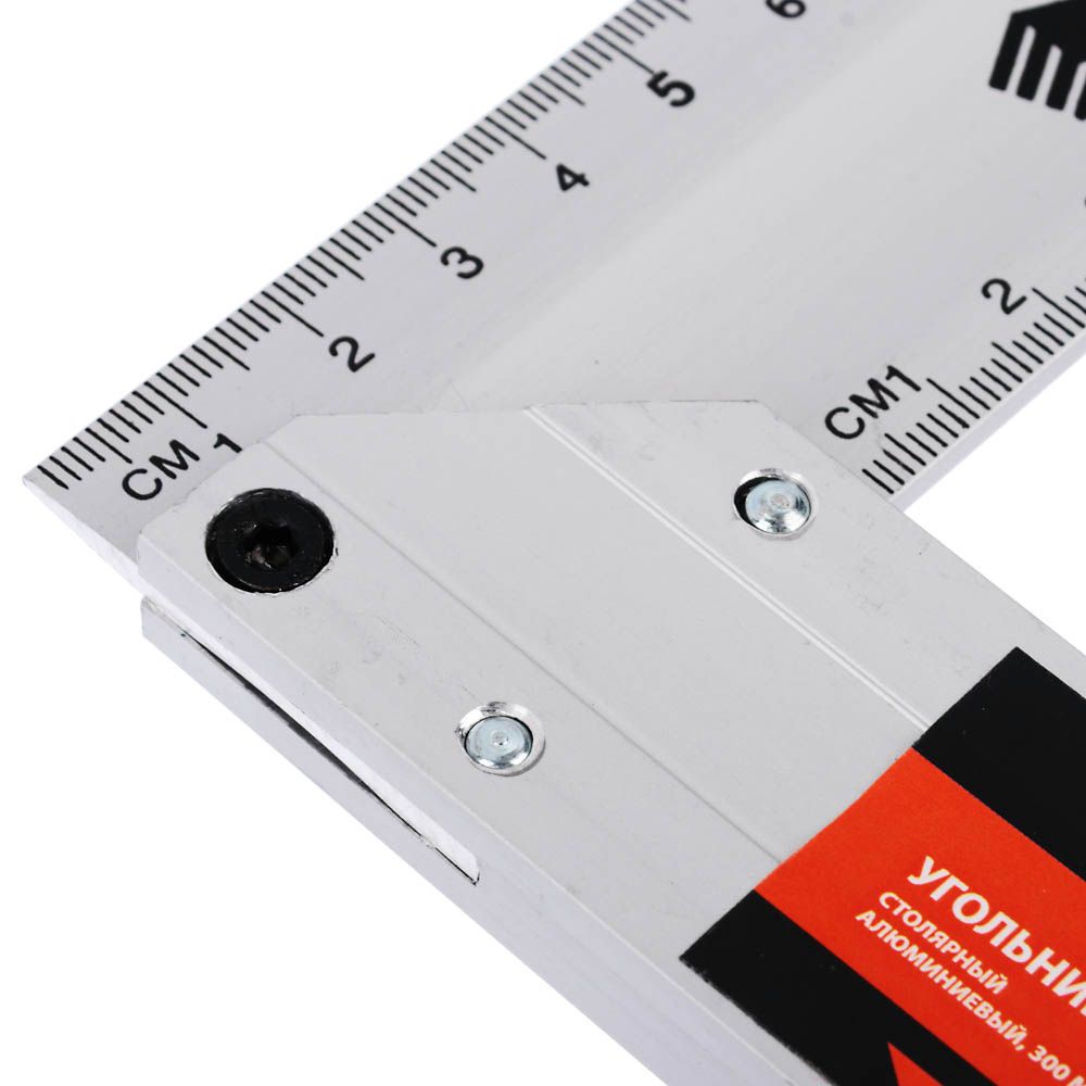 Изображение товара Угольник столярный ЕРМАК алюминиевый литой 300мм в Миди Лтд