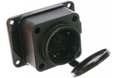 Изображение товара Розетка 1 местная каучук с/з 16А 250В IP44 в Миди Лтд