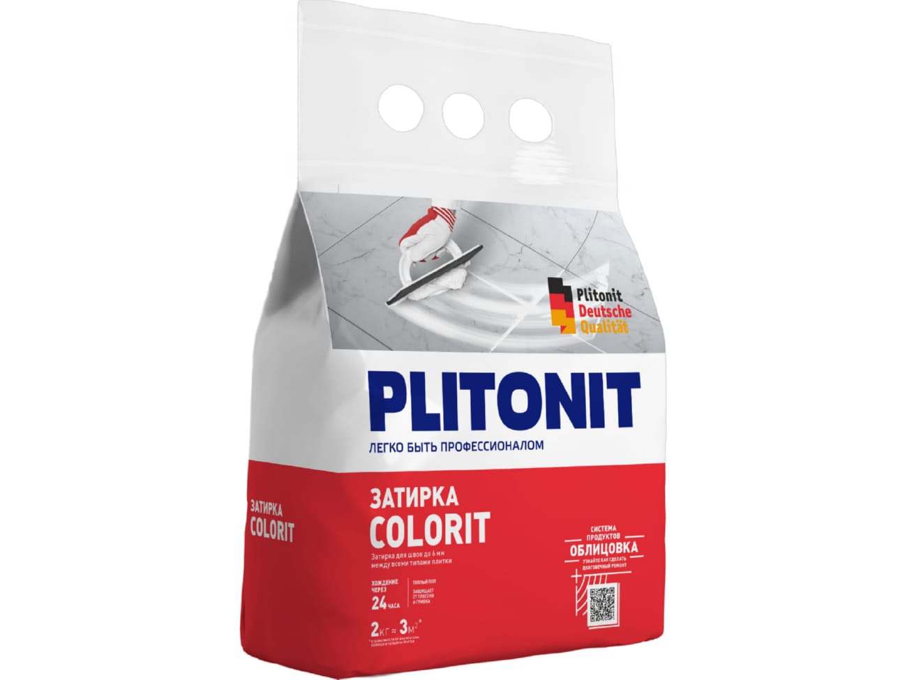 Изображение товара Затирка PLITONIT COLORIT между всеми типами плитки черная 2кг (336шт/пал) в Миди Лтд