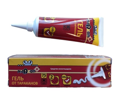 Гель NADZOR от тараканов 75гр (24шт/кор) - фото в Миди Лтд Изображение товара Гель NADZOR от тараканов 75гр (24шт/кор) в Миди Лтд