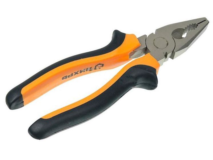 Пассатижи 180мм Вихрь никелирован. двухкомпонентные рукоятки - фото в Миди Лтд Изображение товара Пассатижи 180мм Вихрь никелирован. двухкомпонентные рукоятки в Миди Лтд