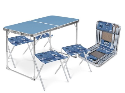 Изображение товара Набор стульев походных складных 340х300х370 джинс Х в Миди Лтд