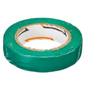 Изображение товара Изолента ПВХ зеленая 15мм-7,5м Ермак (16шт/уп)      ХХ в Миди Лтд