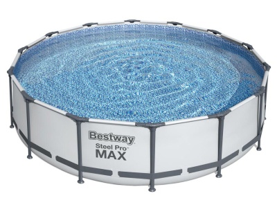 Изображение товара Бассейн каркасный с фильтр-насосом, лестницей и чехлом BESTWAY 427*107см 56950 в Миди Лтд
