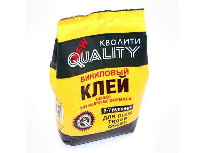 Изображение товара Клей обойный виниловый "Quality" в мягкой пачке 200гр (30шт/уп) в Миди Лтд