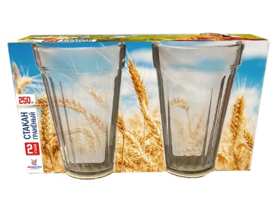 Изображение товара Стакан Гладкий 250мл 2шт Х в Миди Лтд