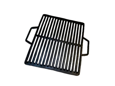 Решетка-гриль чугунная прямоугольная с ручками 470*400мм Узбекистан - фото в Миди Лтд Изображение товара Решетка-гриль чугунная прямоугольная с ручками 470*400мм Узбекистан в Миди Лтд