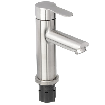 Смеситель для раковины СоюзКран 35мм керам. картридж нерж. сталь - фото в Миди Лтд Изображение товара Смеситель для раковины СоюзКран 35мм керам. картридж нерж. сталь в Миди Лтд