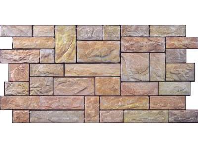 Изображение товара Панель ПВХ камень Пиленый настоящий желтый толщ 0,4мм 0,977*493 (30шт/уп) в Миди Лтд