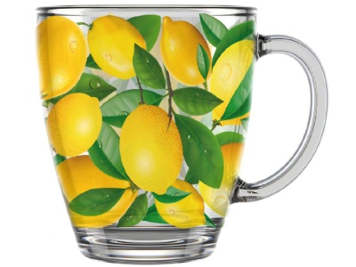 Кружка для чая Лимоны 350мл (16шт/уп) - фото в Миди Лтд Изображение товара Кружка для чая Лимоны 350мл (16шт/уп) в Миди Лтд