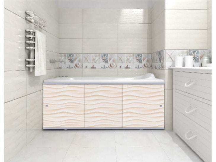 Экран под ванну 1,48м Премиум А песочный - фото в Миди Лтд Изображение товара Экран под ванну 1,48м Премиум А песочный в Миди Лтд